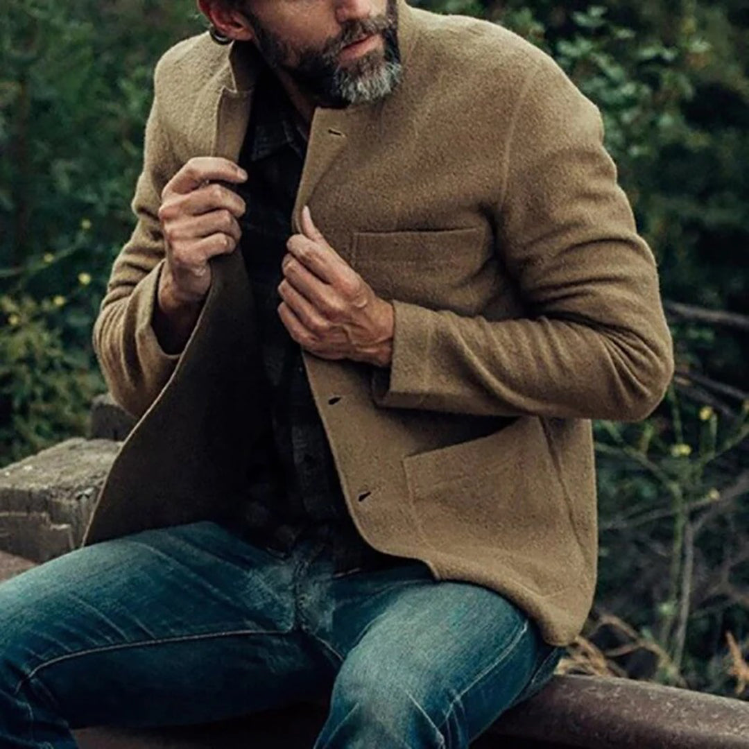 Herren Strickjacke Funktionale Taschen Lässige Passform