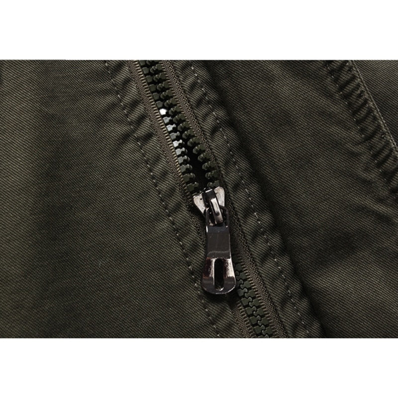Cargo Jacke - Army grün - Feldjacke - Militärische Einsatzjacke - Herrenjacke-Chaps Herrenmode