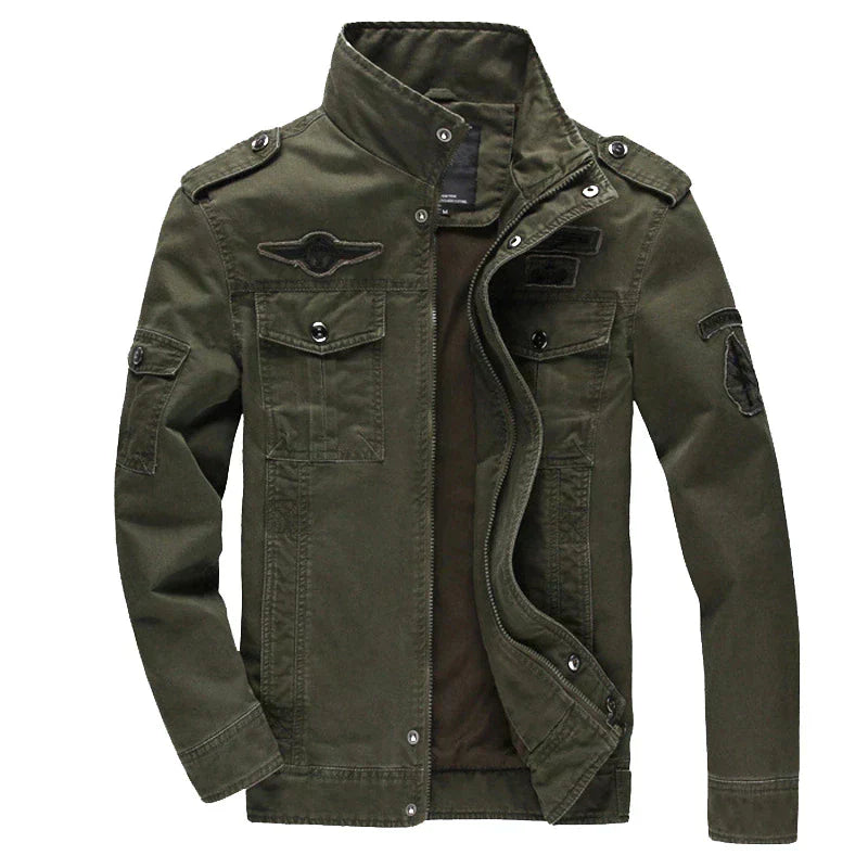 Herren Feldjacke Armygrün Militärisch - Norvielle