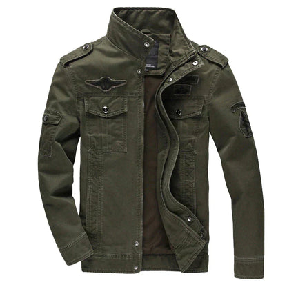 Herren Feldjacke Armygrün Militärisch - Norvielle