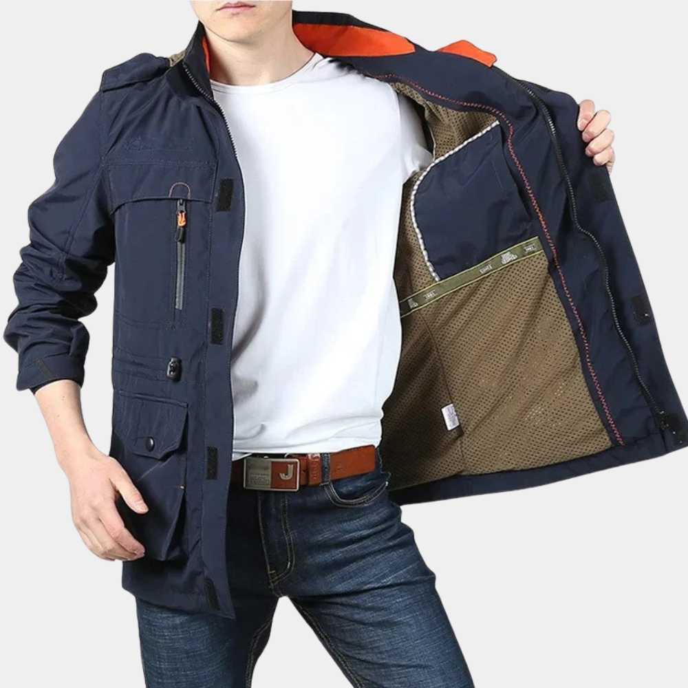 Männer Leichtjacke Outdoor Sommerjacke Mit Taschen - Norvielle