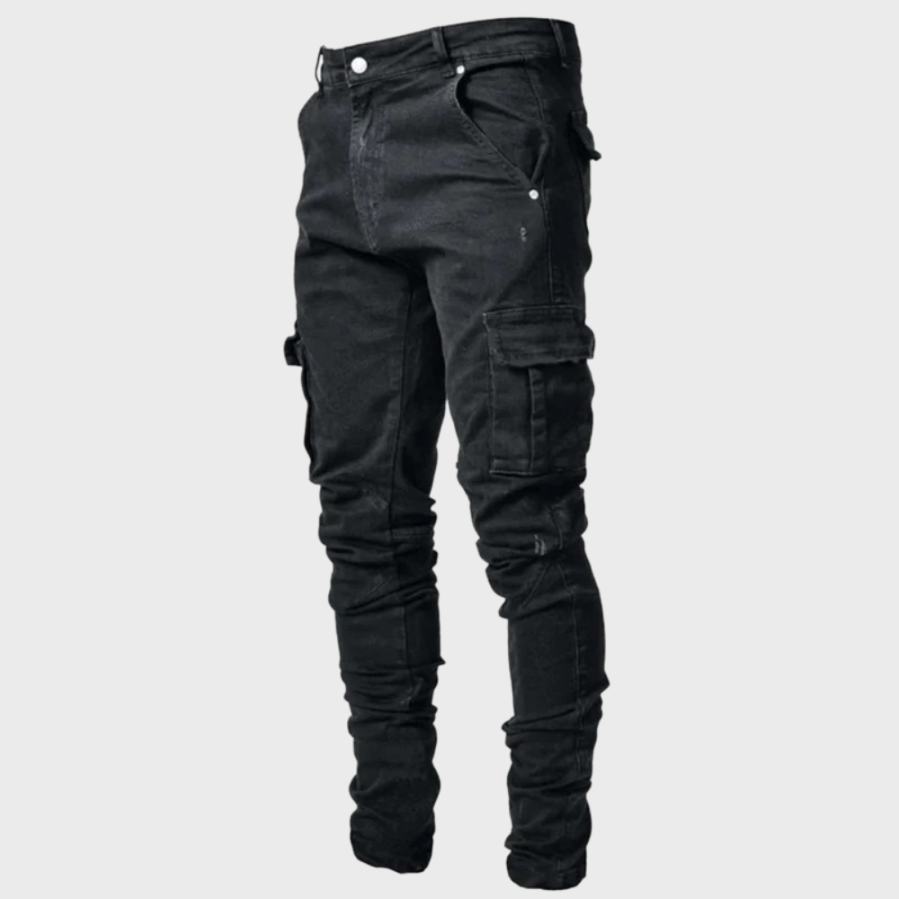 Herren Slimfit Jeans Stretch dunkelblau - Norvielle