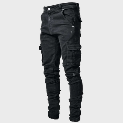 Herren Slimfit Jeans Stretch dunkelblau - Norvielle