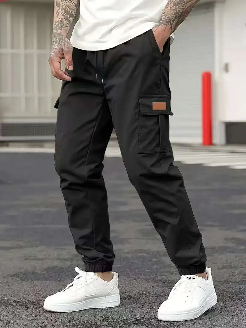 Herren Cargo Jogger Lässige Lockere Passform Beige - Norvielle