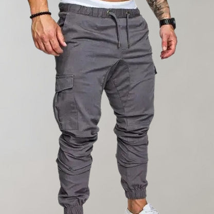 Cargo Joggers – Elastischer Bund – Kordelzug – Cargohosen – Herrenhosen-Chaps Herrenmode