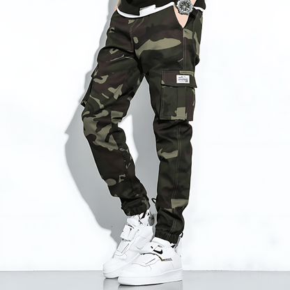 Herren Cargo-Jogginghose Slim Fit Camouflage - Norvielle