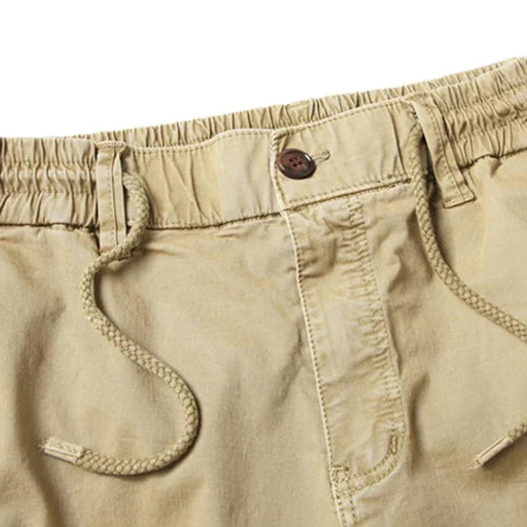 Cargo-Jogginghosen | Taschen | Elastische Beinabschlüsse | Cargohosen | Freizeithosen-Chaps Herrenmode