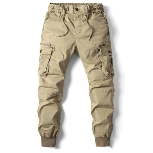 Herren Cargo-Jogginghosen Elastisch Bequem Schwarz - Norvielle
