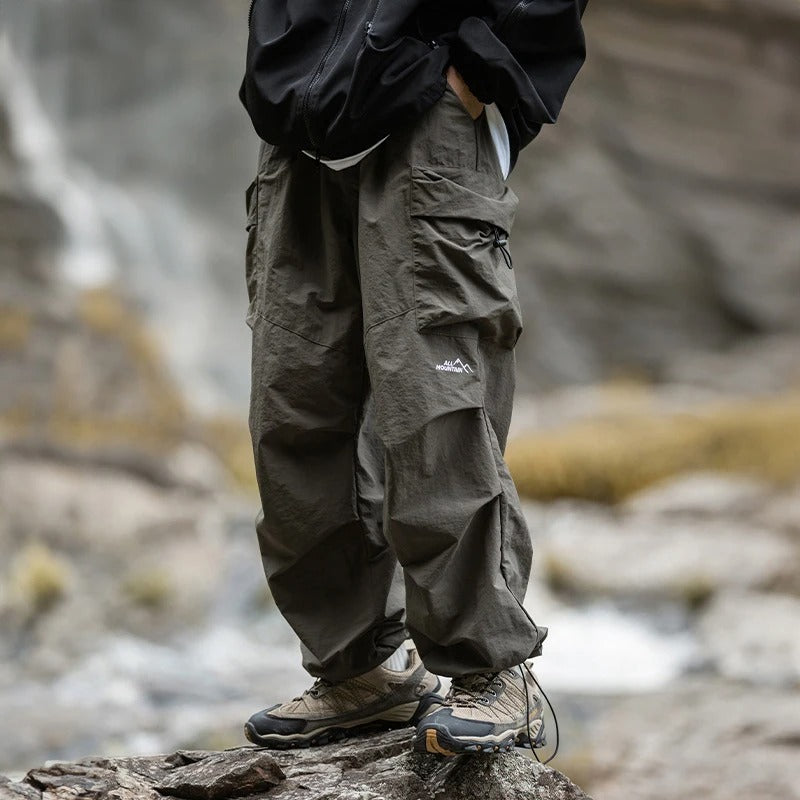 Wasserdichte Herren Cargo Pants Outdoor Baggy Beige - Norvielle