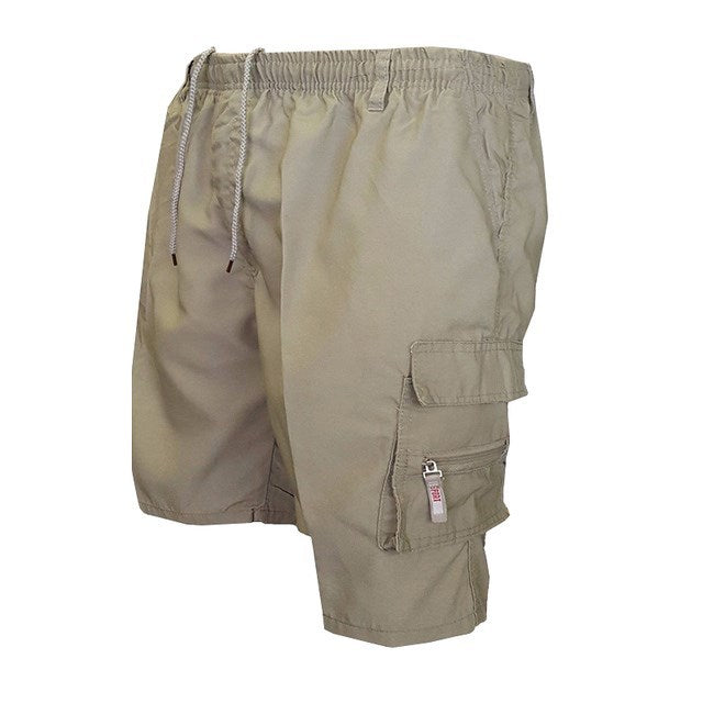 Cargo-Shorts – Lange Freizeit-Shorts für Herren mit mehreren Taschen und Camouflage-Muster-Beige-S-Chaps Herrenmode