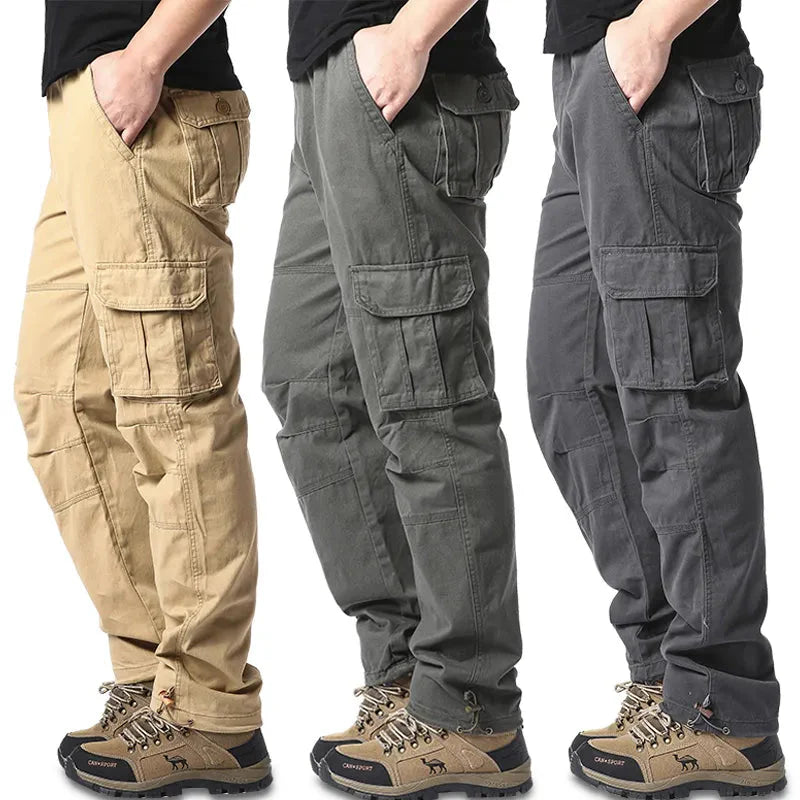 Herrenhose Baumwolle Elastischer Bund Gerade Schnitt - Norvielle