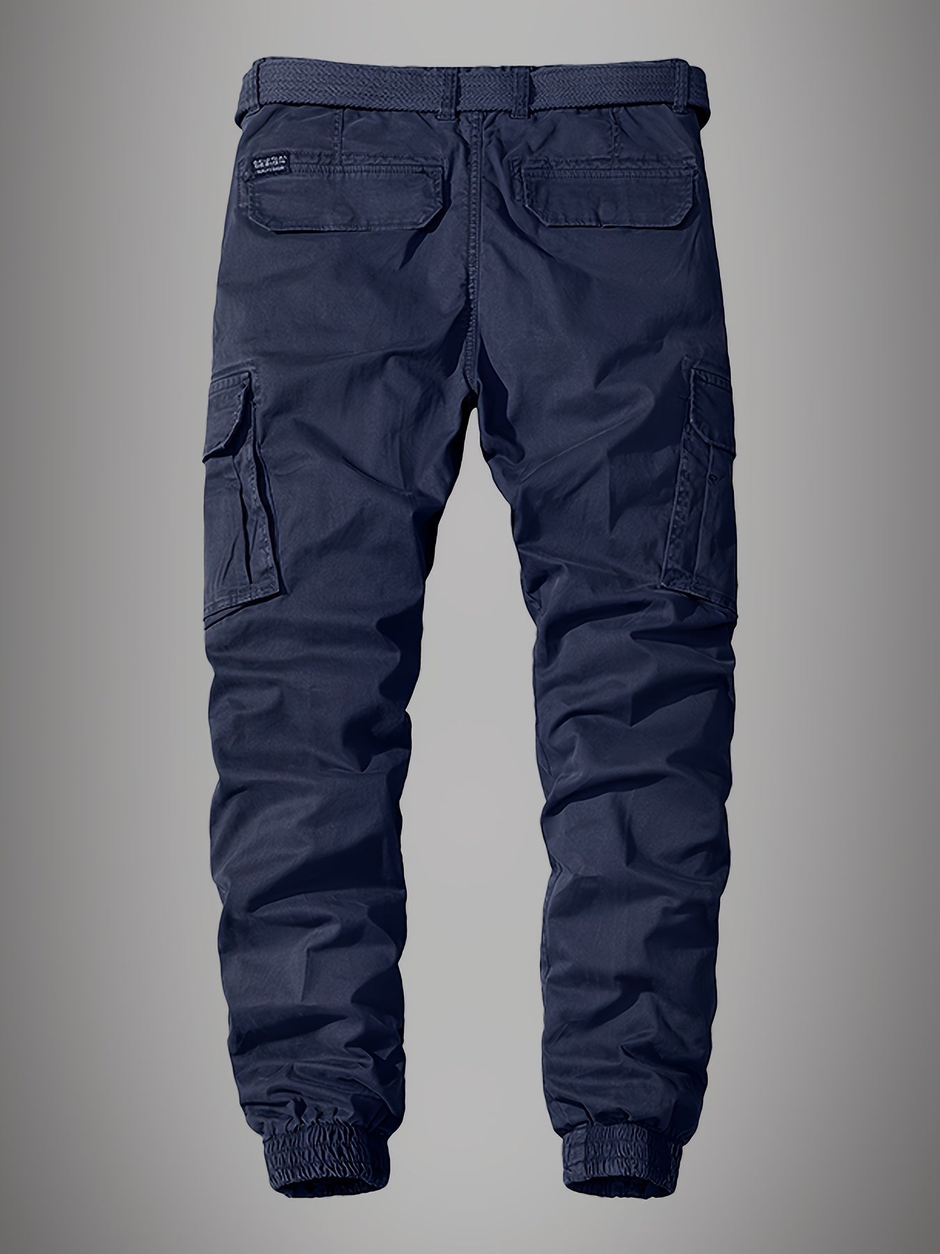 Cargohose – Lässige Cargohose für Männer mit Gummizug am Knöchel und Gürtel-Chaps Herrenmode