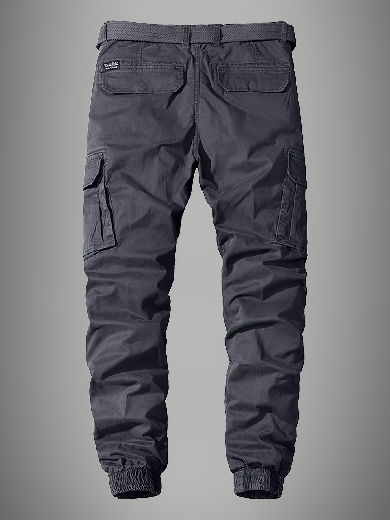 Cargohose – Lässige Cargohose für Männer mit Gummizug am Knöchel und Gürtel-Chaps Herrenmode