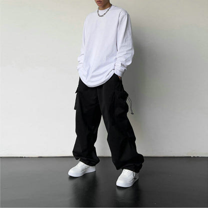 Cargohose - Loose Fit - Elastische Taille - Baggy Pants - Herren Cargo Jogger-Chaps Herrenmode