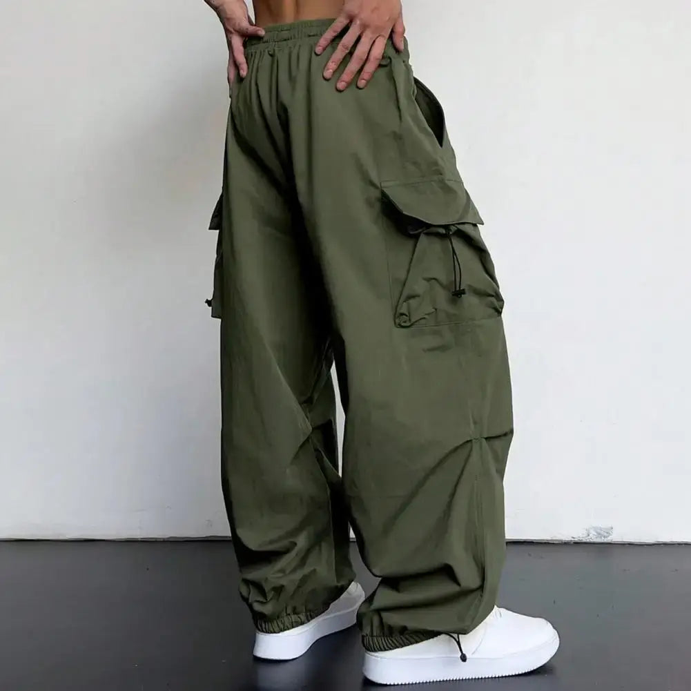 Cargohose - Loose Fit - Elastische Taille - Baggy Pants - Herren Cargo Jogger-Chaps Herrenmode