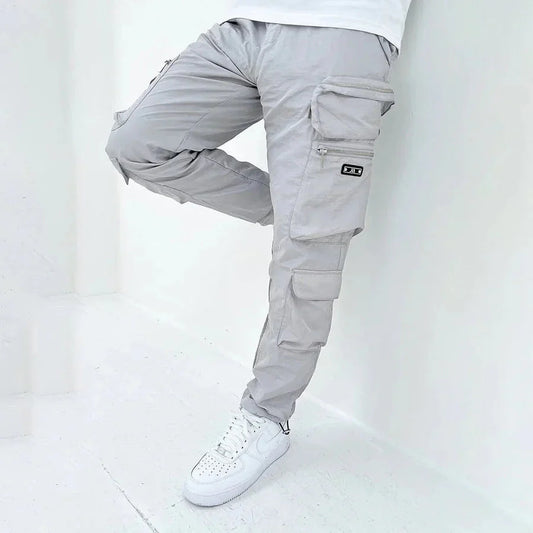 Herren Cargo-Jogginghosen Bequem Mit Taschen Schwarz - Norvielle
