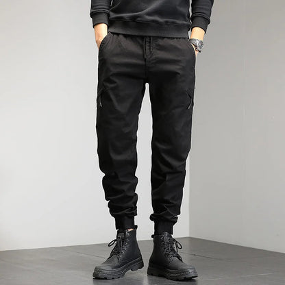 Herren Cargo-Hosen Skinny Drawstring Bein - Norvielle