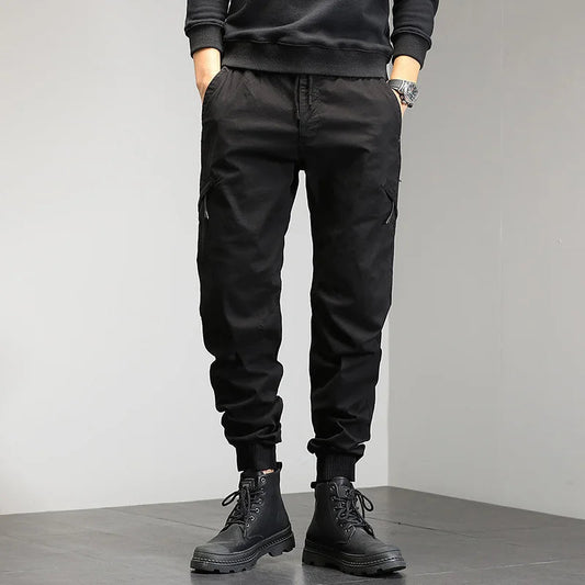 Herren Cargo-Hosen Skinny Drawstring Bein - Norvielle