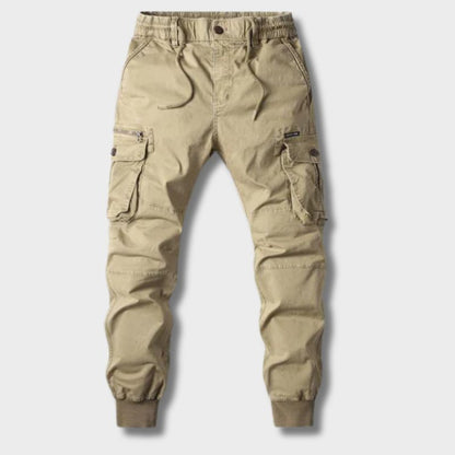 Herren Jogginghosen Elastische Taille Kordelzug Schwarz - Norvielle
