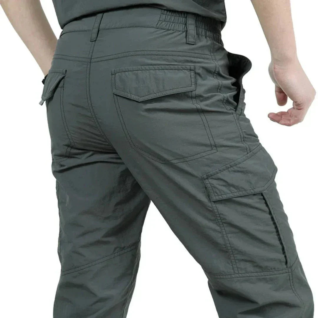 Herren Cargohosen Gerades Bein Freizeit Schwarz - Norvielle