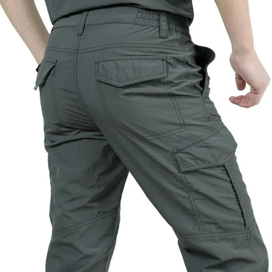 Herren Cargohosen Gerades Bein Freizeit Schwarz - Norvielle