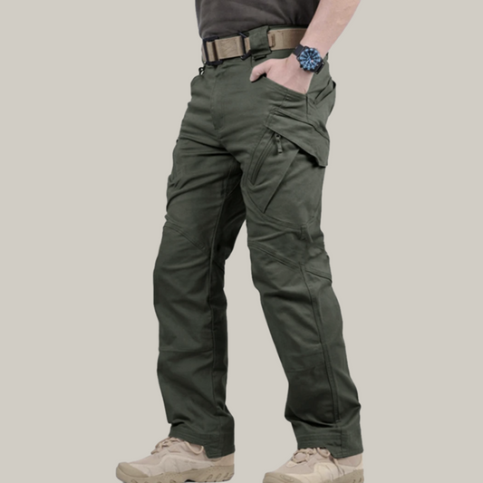 Herren Taktische Wanderhosen Cargostil Baumwolle Schwarz - Norvielle