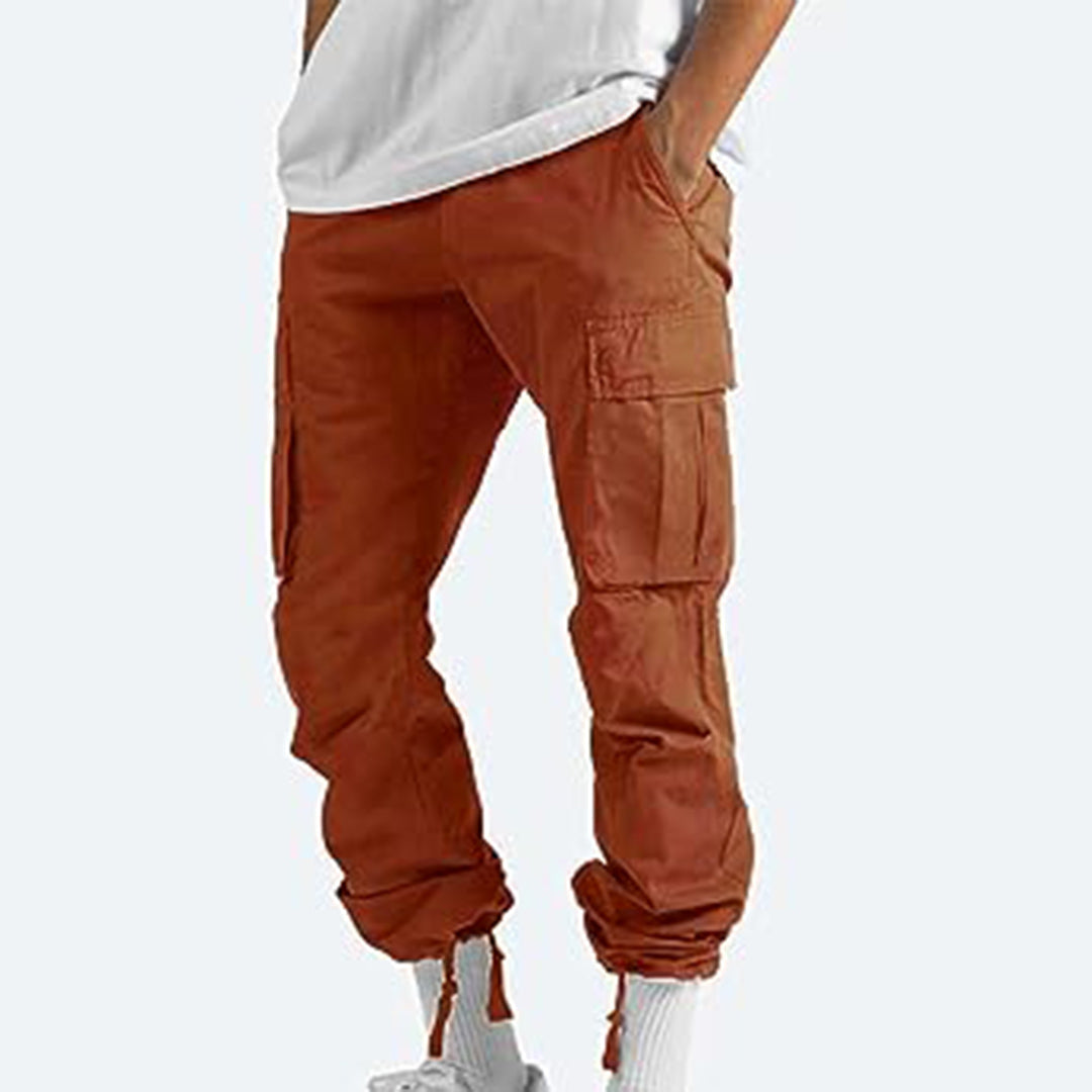 Cargohosen – gerade geschnittenes Bein – Taschen – Cargojogginghosen – Herrenhosen-Chaps Herrenmode