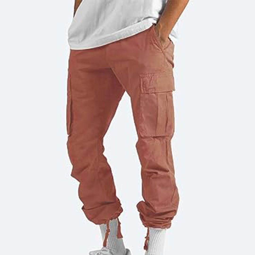 Cargohosen – lässig – gerade geschnittenes Bein – Cargojogginghosen – Herrenhosen-Chaps Herrenmode