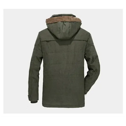Herren Winterjacke Isoliert Kapuze Verstärkt