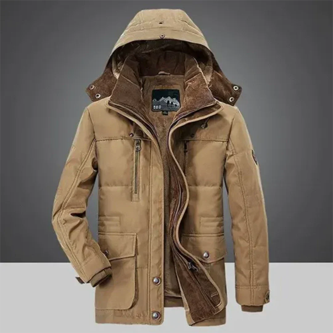 Herren Winterjacke Isoliert Kapuze Verstärkt - Norvielle