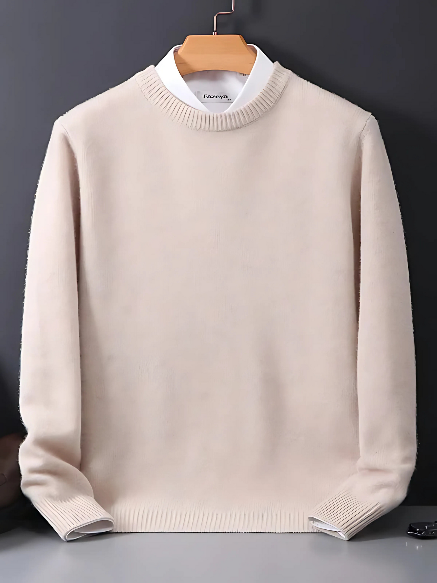 Herren Cashmere Pullover Leicht Reguläre Passform