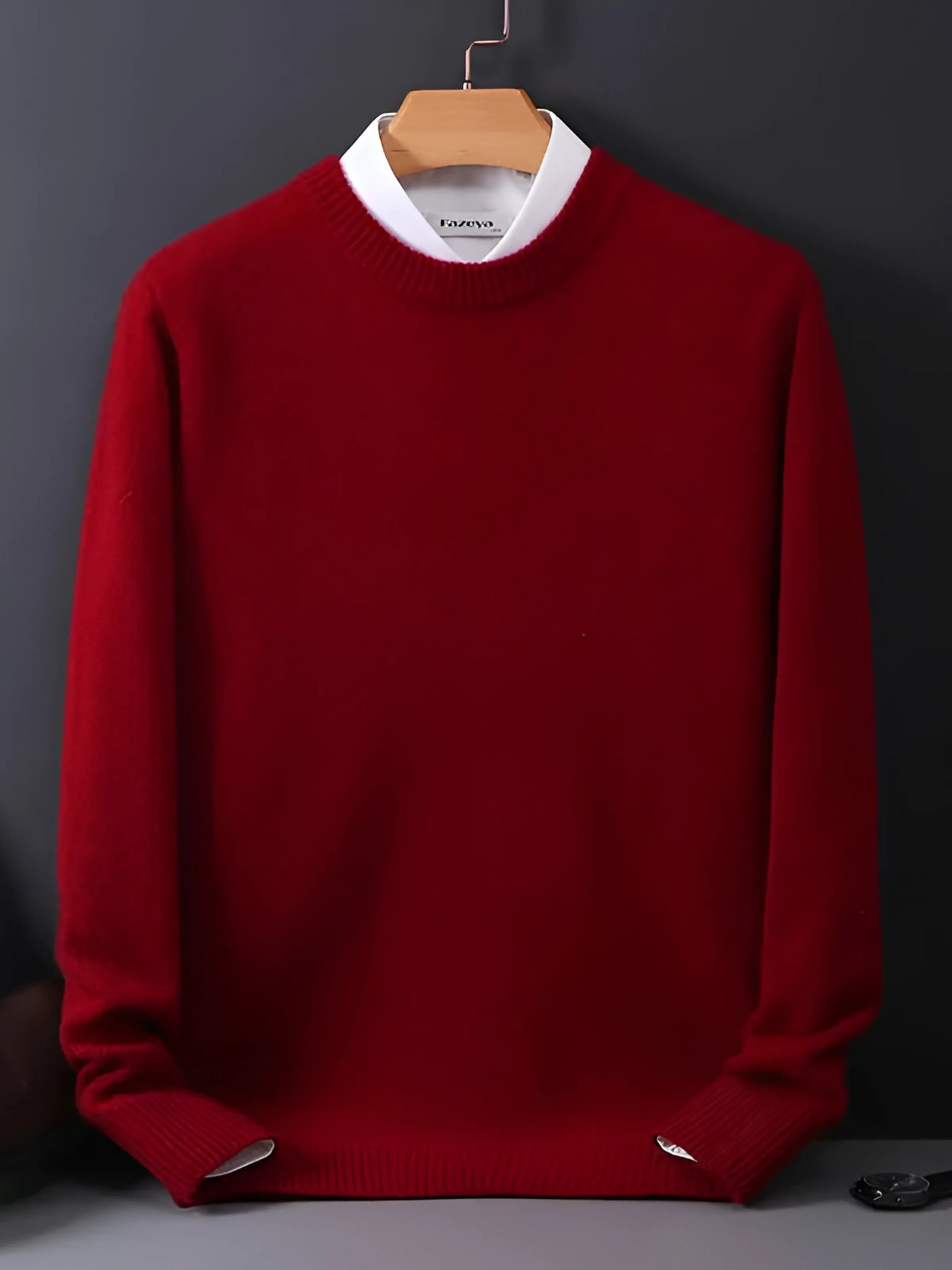 Herren Cashmere Pullover Leicht Reguläre Passform