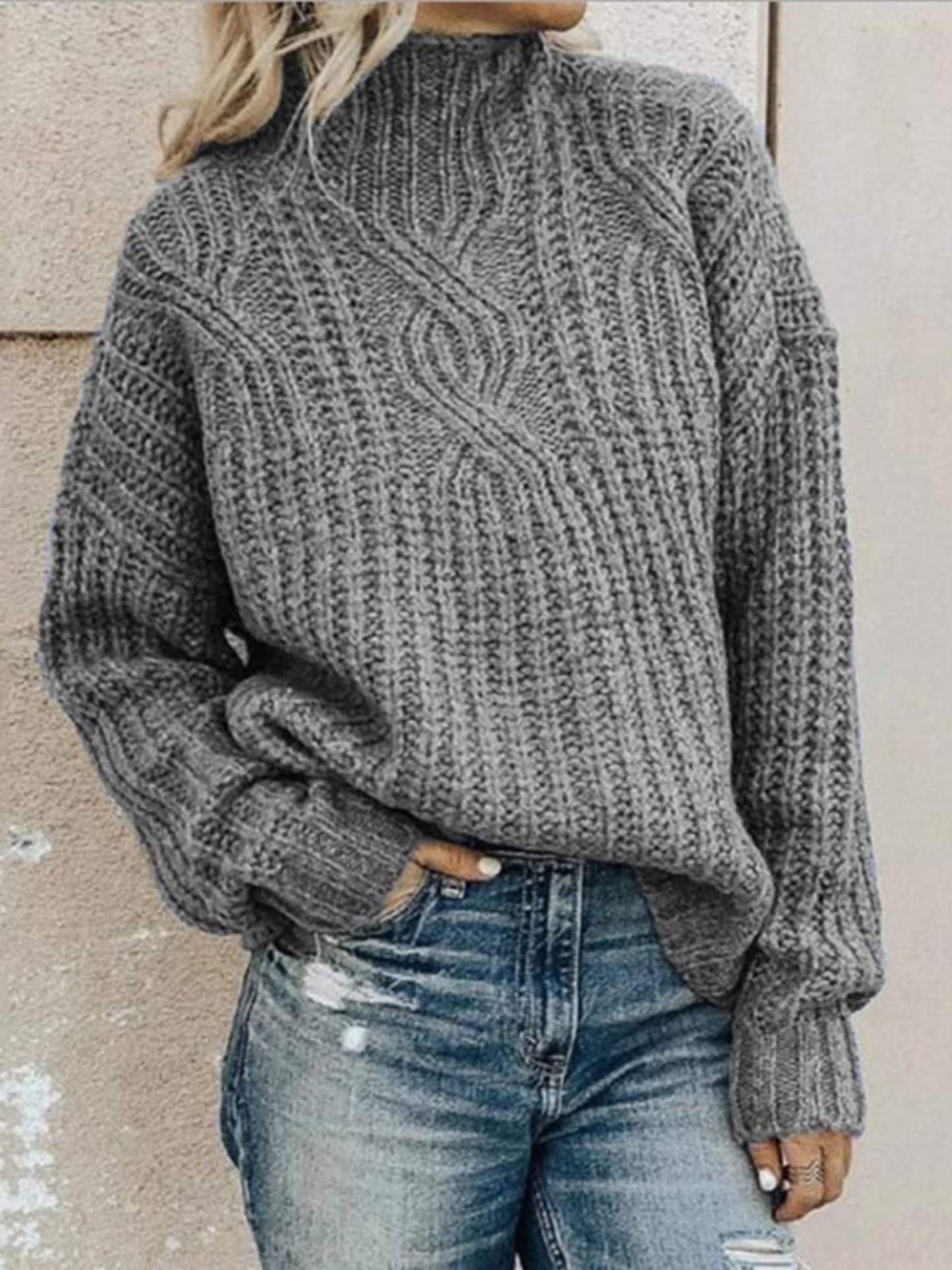 Damen Kaschmirpullover Bequeme Passform