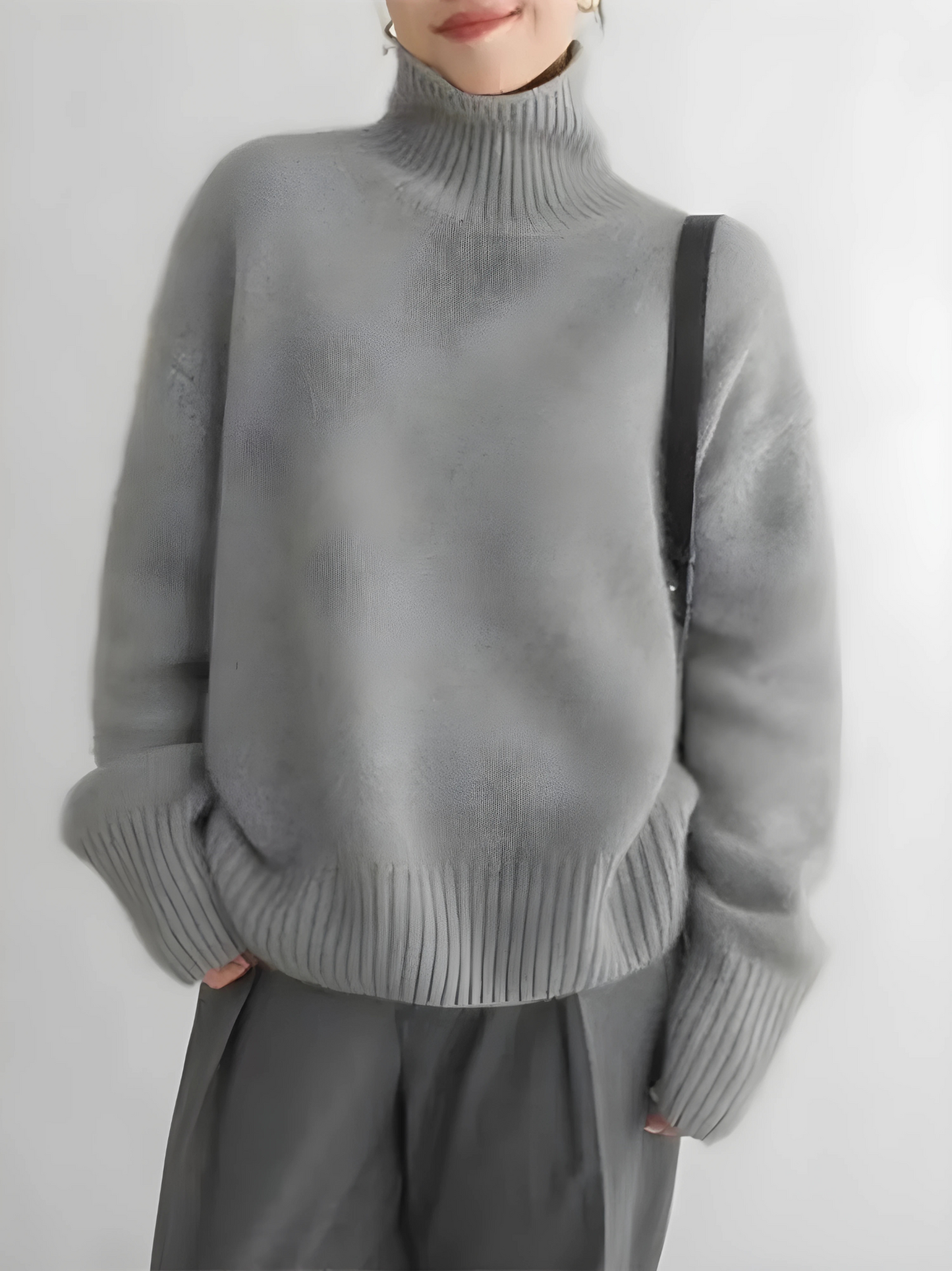 Damen Kaschmirpullover Klassischer Rollkragen