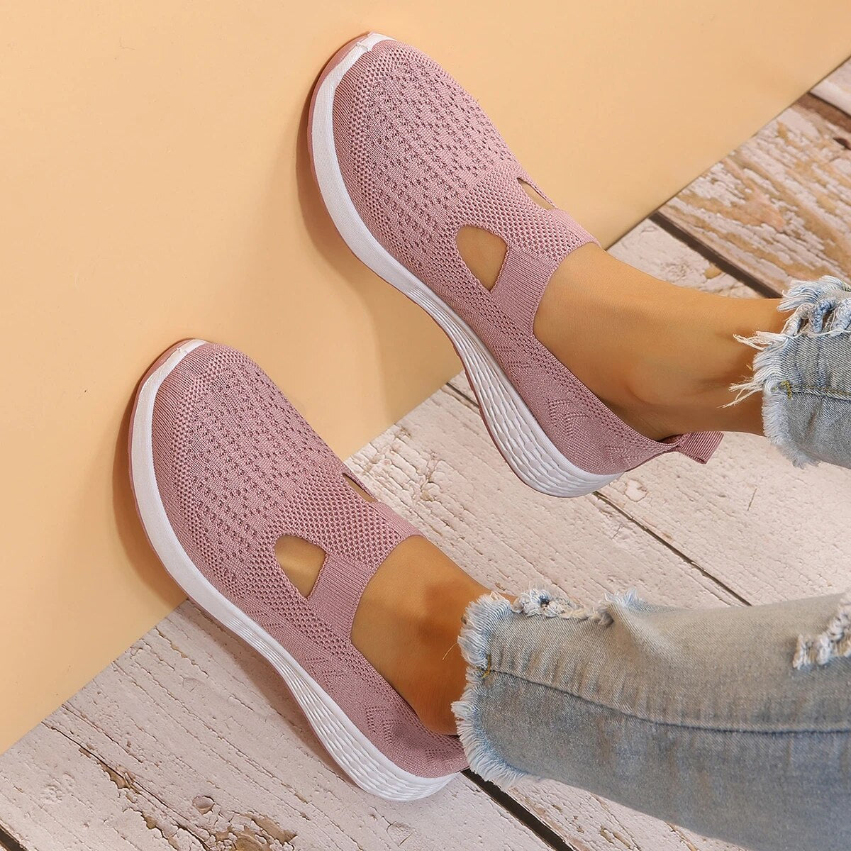 Norvielle Damen Orthopädische Laufschuhe Atmungsaktives Mesh