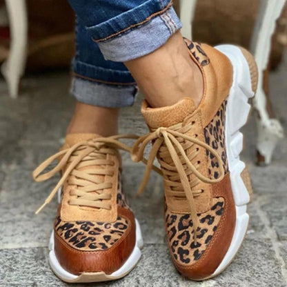 Damen Chunky Sneaker Modischer Print