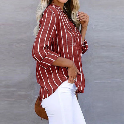 Elegante Damen Bluse Gestreift - Norvielle