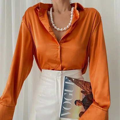 Norvielle Damenbluse Orange - Norvielle