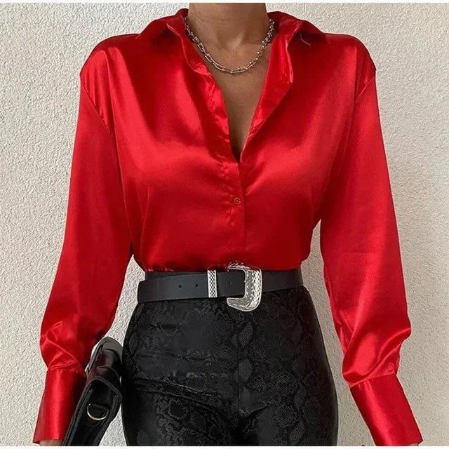 Norvielle Damenbluse Orange