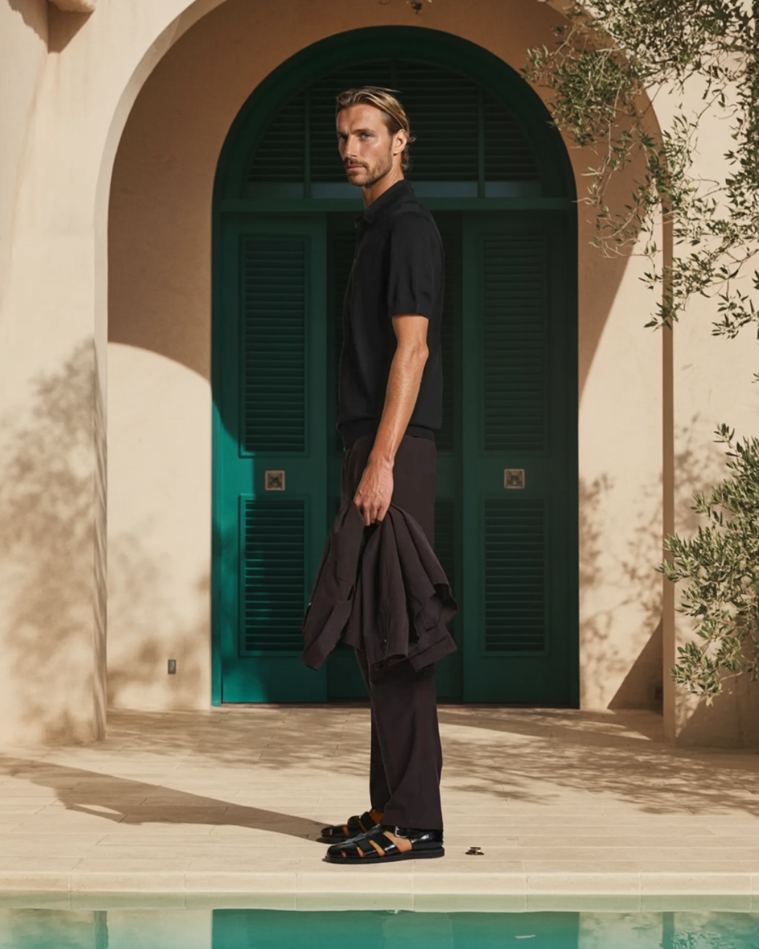 Herren Poloshirt Seidenstrick