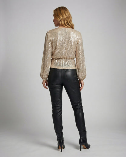 Damenbluse Elegant Seide Weiße