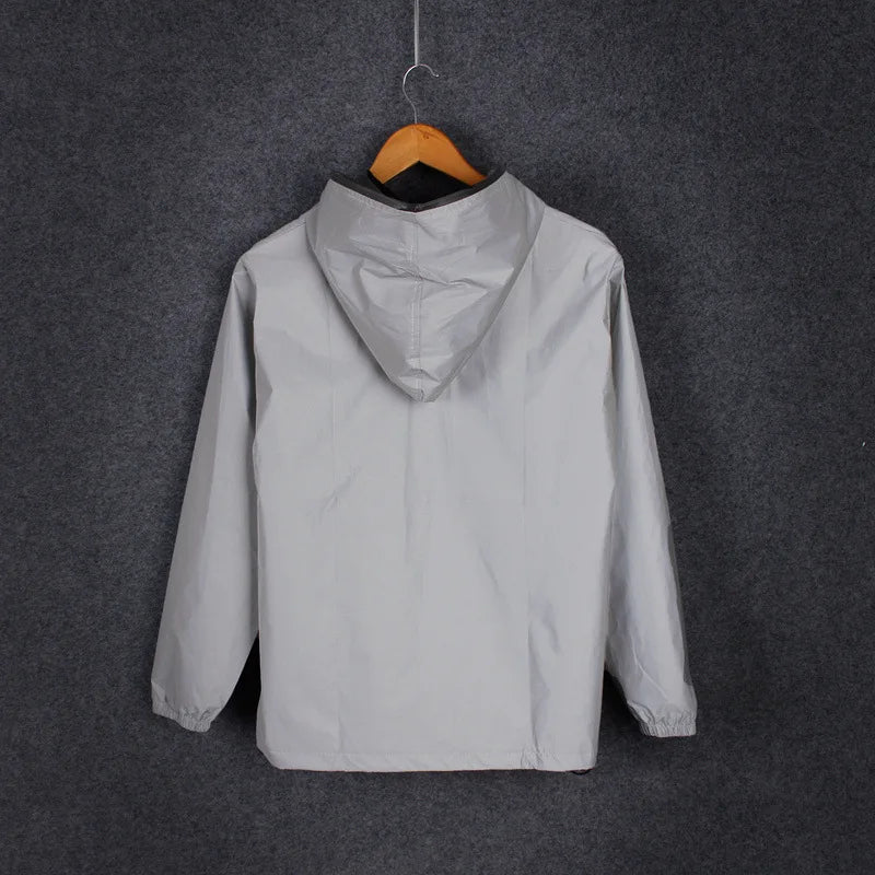 Norvielle Damen Langärmelige Wasserdichte Reflektierende Jacke - Norvielle