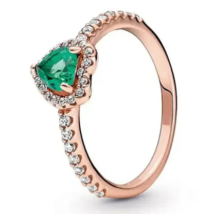 Herzförmiger Verlobungsring Diamant Weißgold