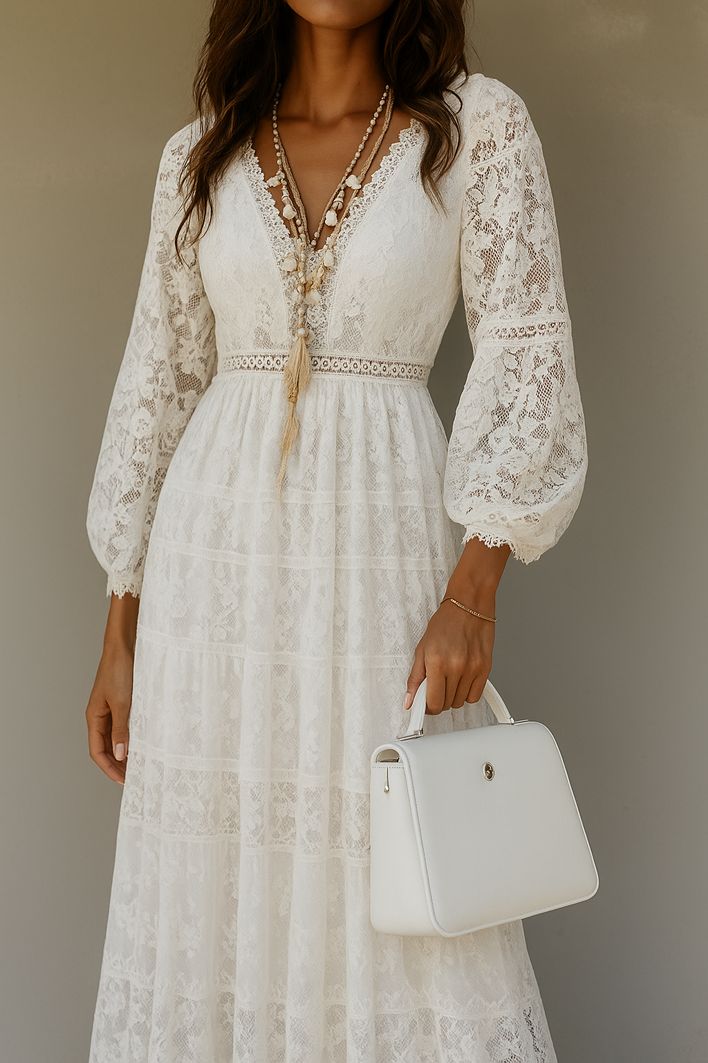 Damen Langkleid Blumenmuster - Norvielle