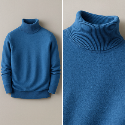 Cashmere Stehkragenpullover