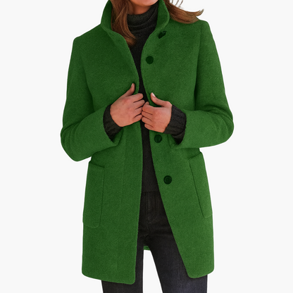 Norvielle Damen Kurzmantel Modern Elegant Übergangsjacke