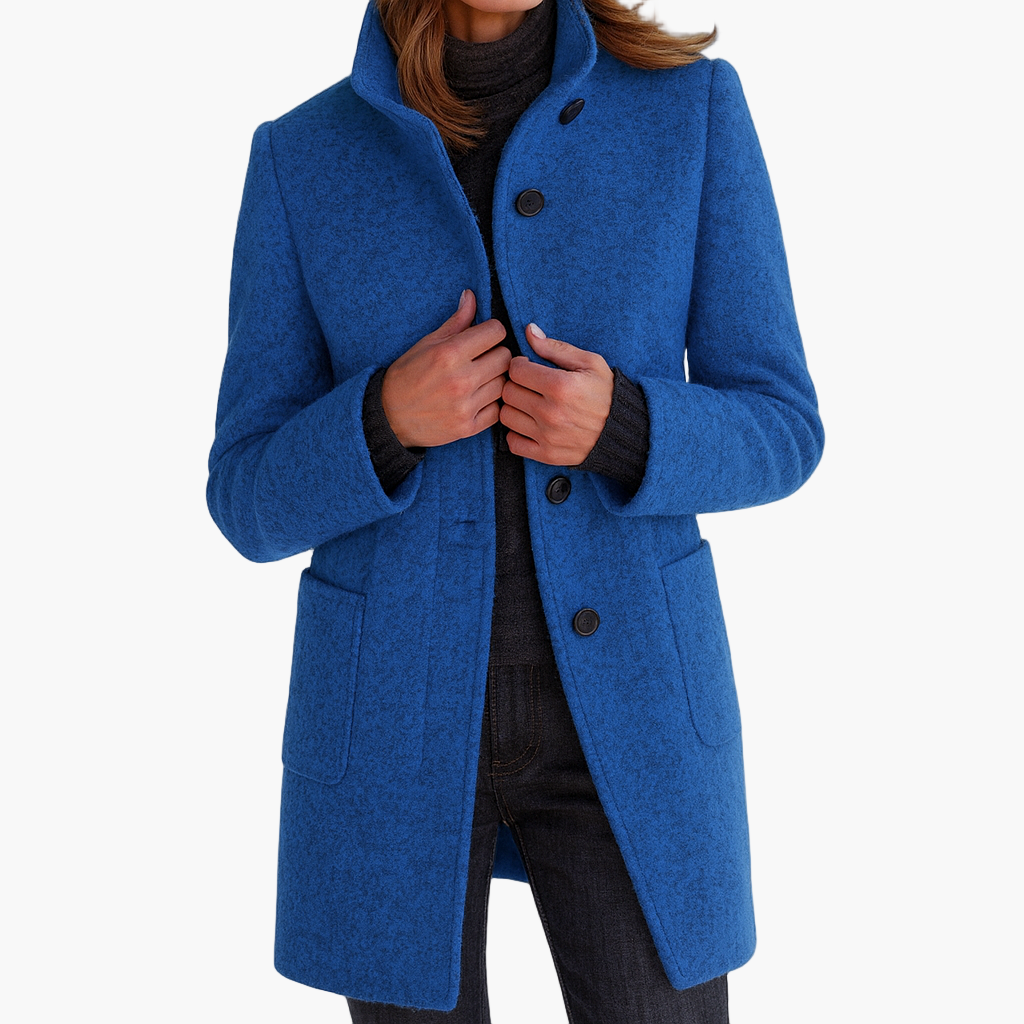 Norvielle Damen Kurzmantel Modern Elegant Übergangsjacke
