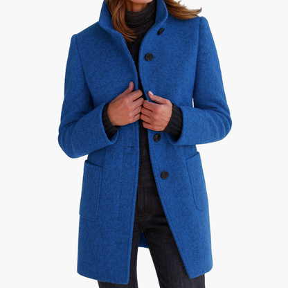 Norvielle Damen Kurzmantel Modern Elegant Übergangsjacke