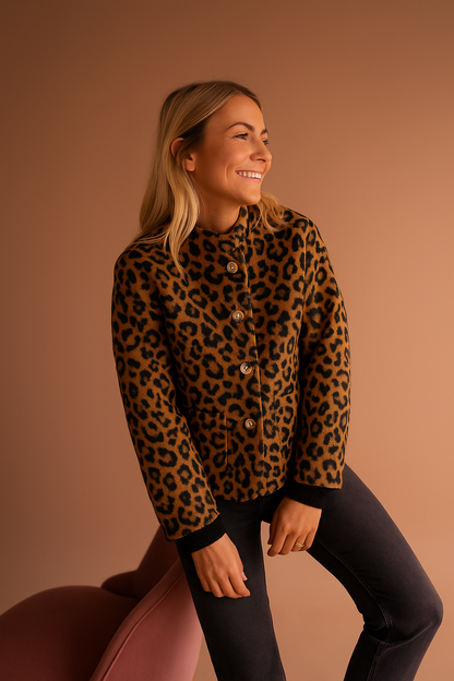 Damen Kurzjacke Musterakzent - Norvielle