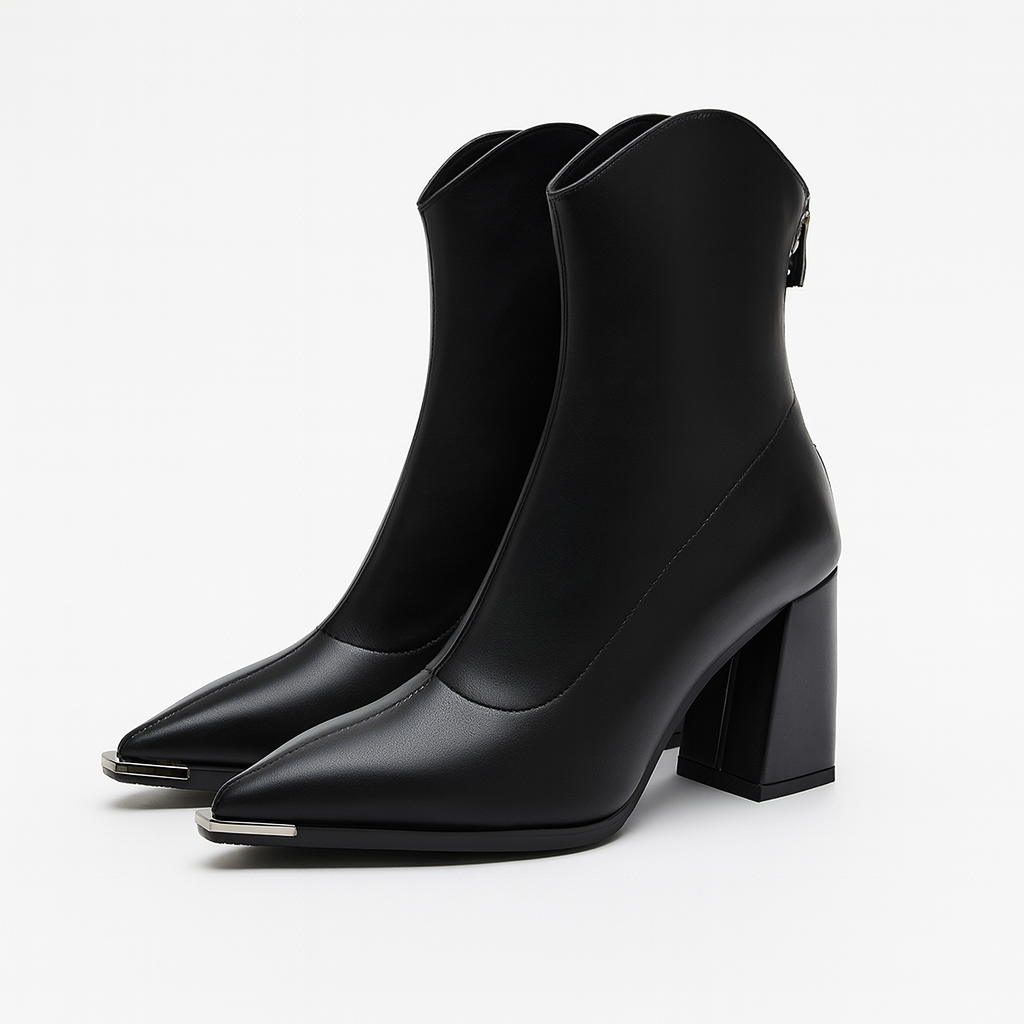 Damen Stiefeletten Spitzer Absatz Frühjahr
